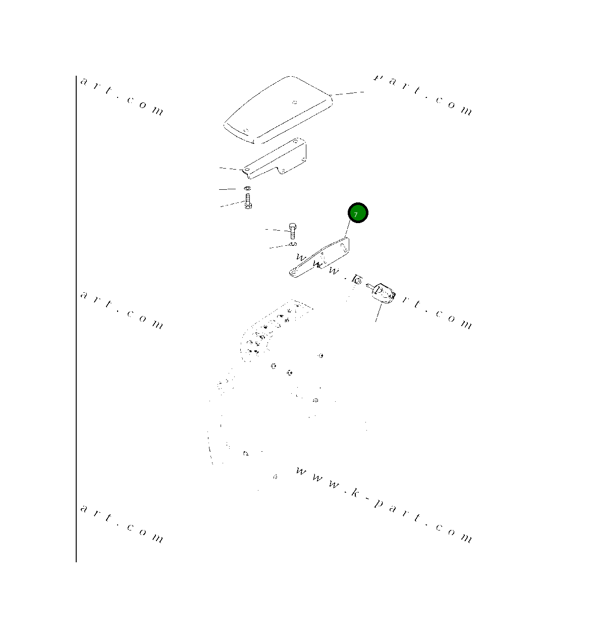 Кронштейн 423-43-58410 Komatsu