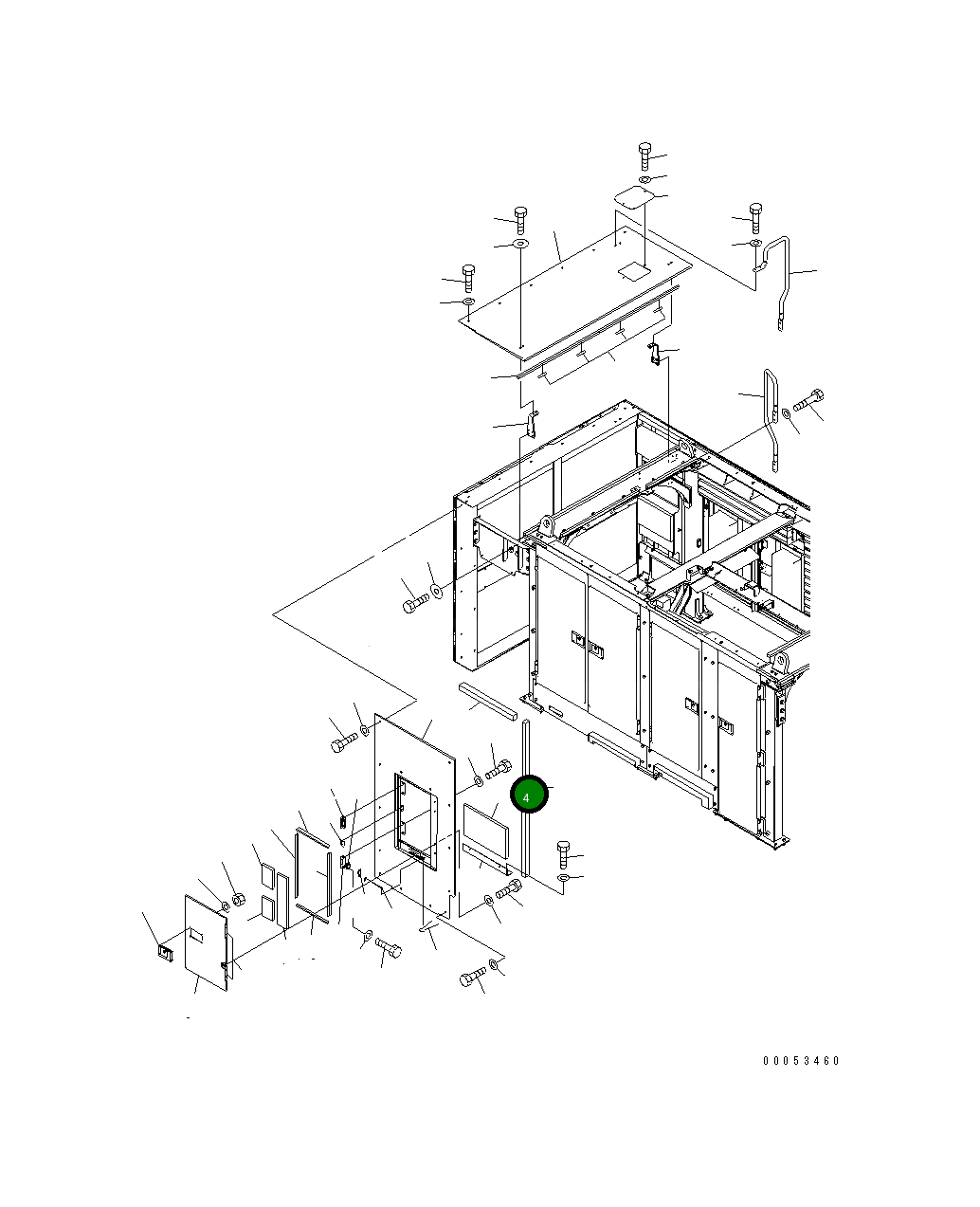 Лист 21T-54-32130 Komatsu
