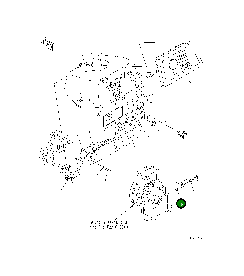 Кронштейн 17A-06-17422 Komatsu