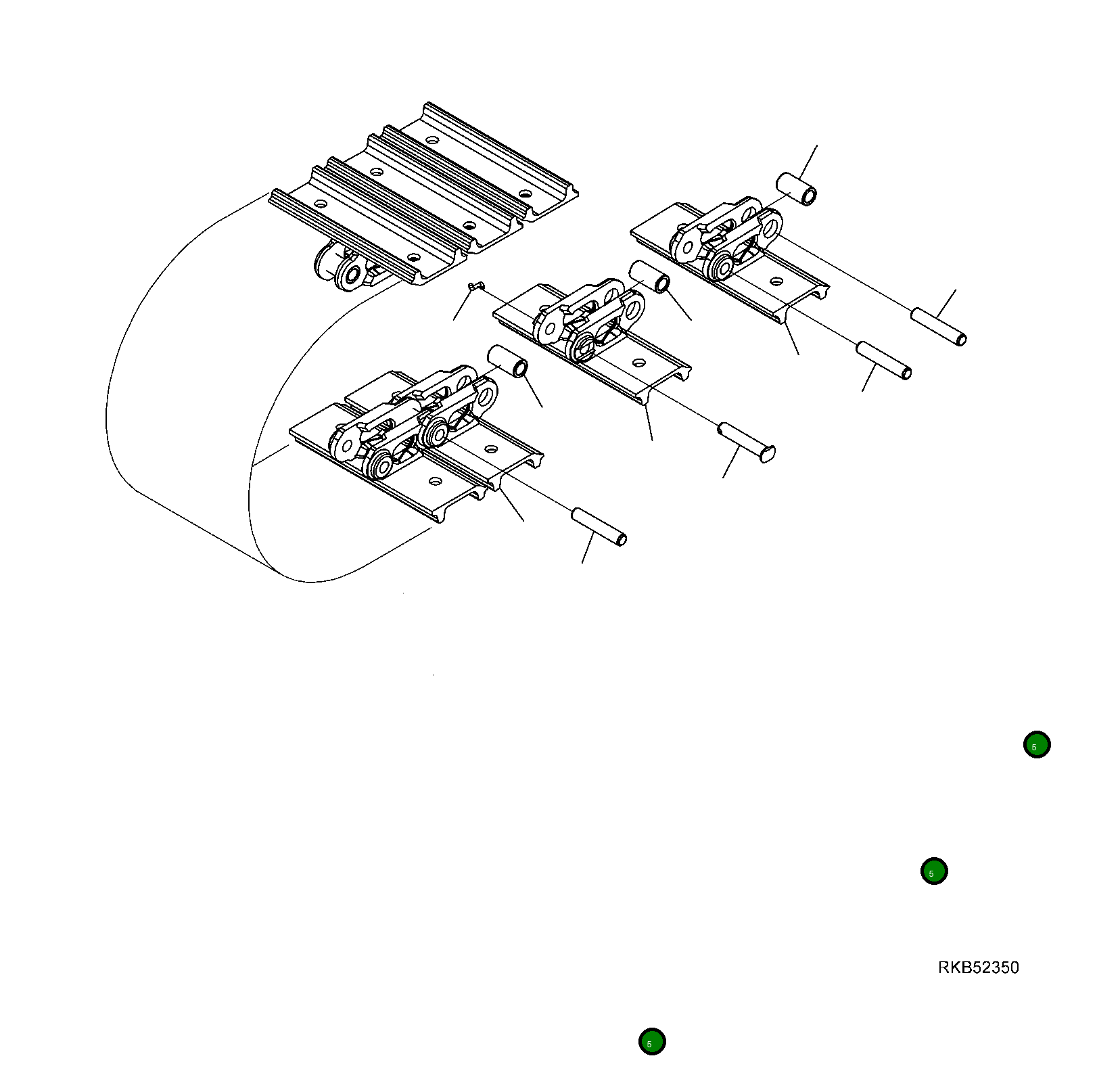 Палец 20M-32-R1160 Komatsu