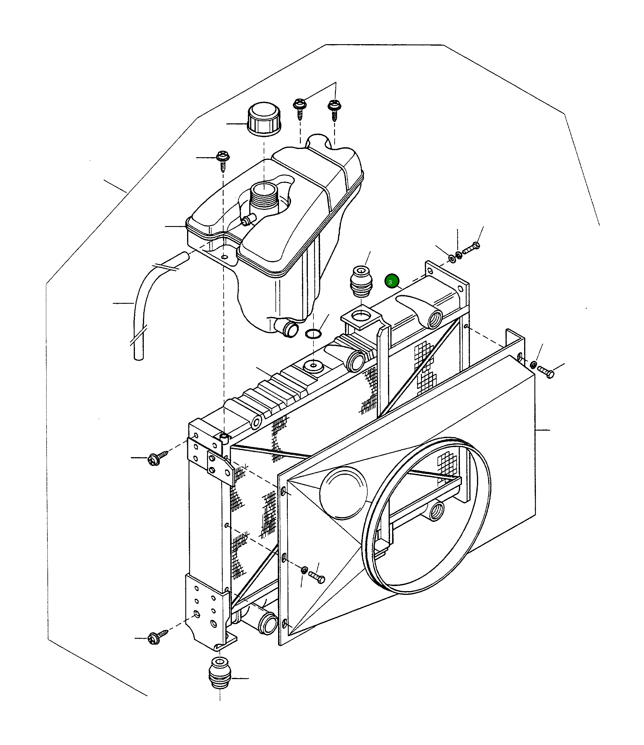 Масляный радиатор 4917477M91 Komatsu