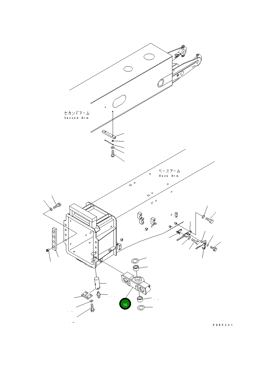 Кронштейн 20Y-957-2610 Komatsu