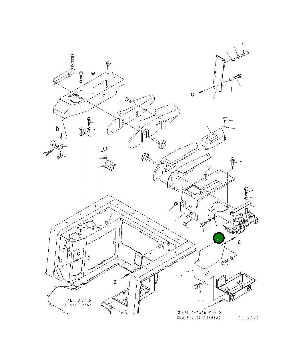 Кронштейн 195-54-68331 Komatsu