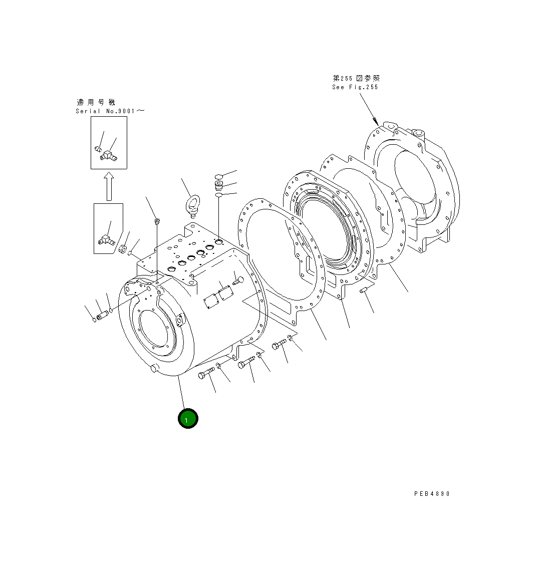 Корпус 195-15-11114 Komatsu