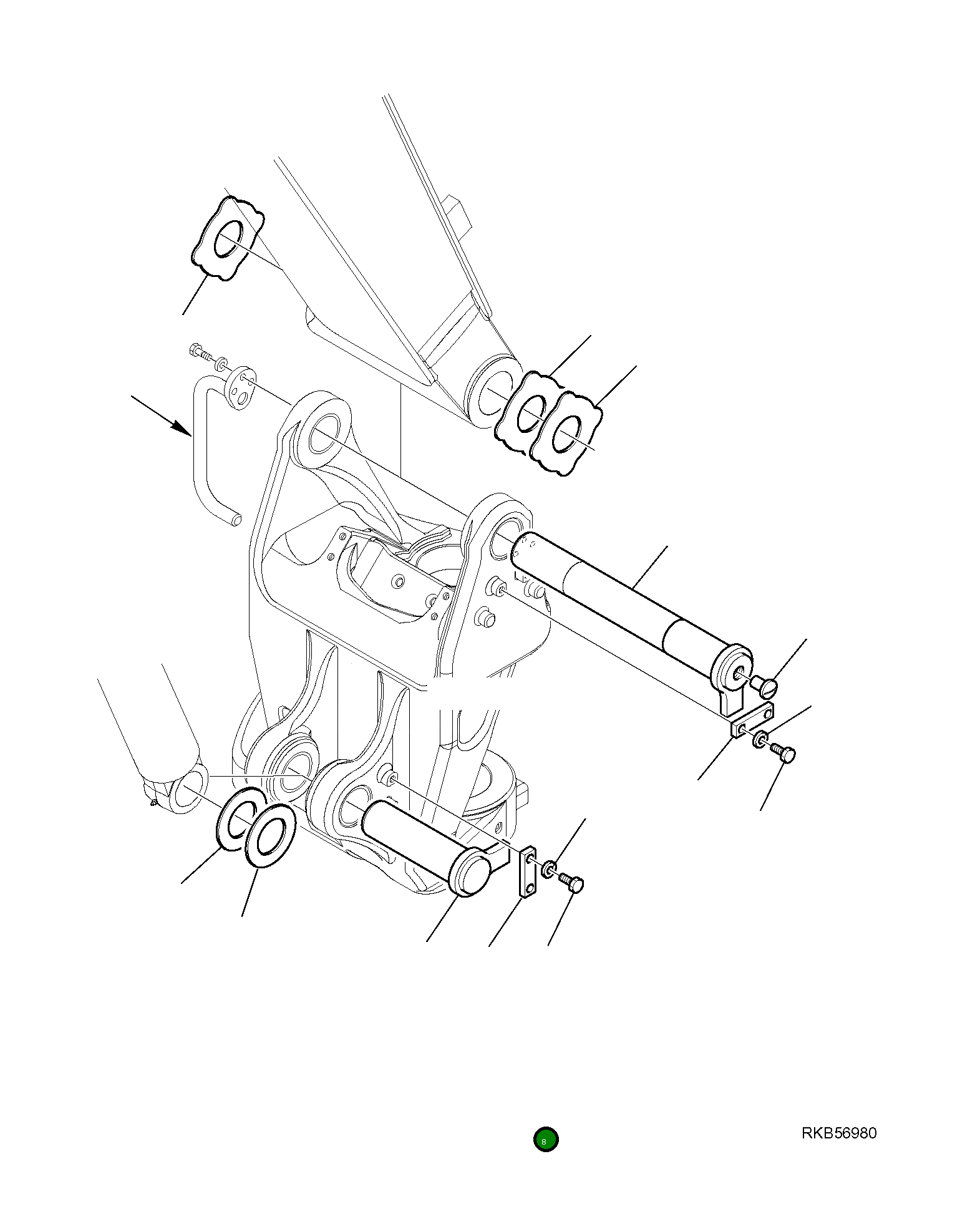 Палец 21W-70-R8250 Komatsu