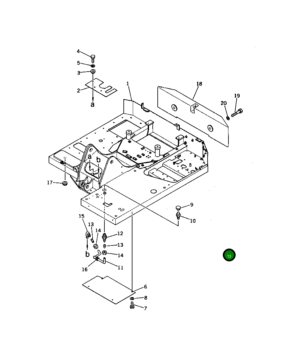 Кронштейн 201-54-42920 Komatsu