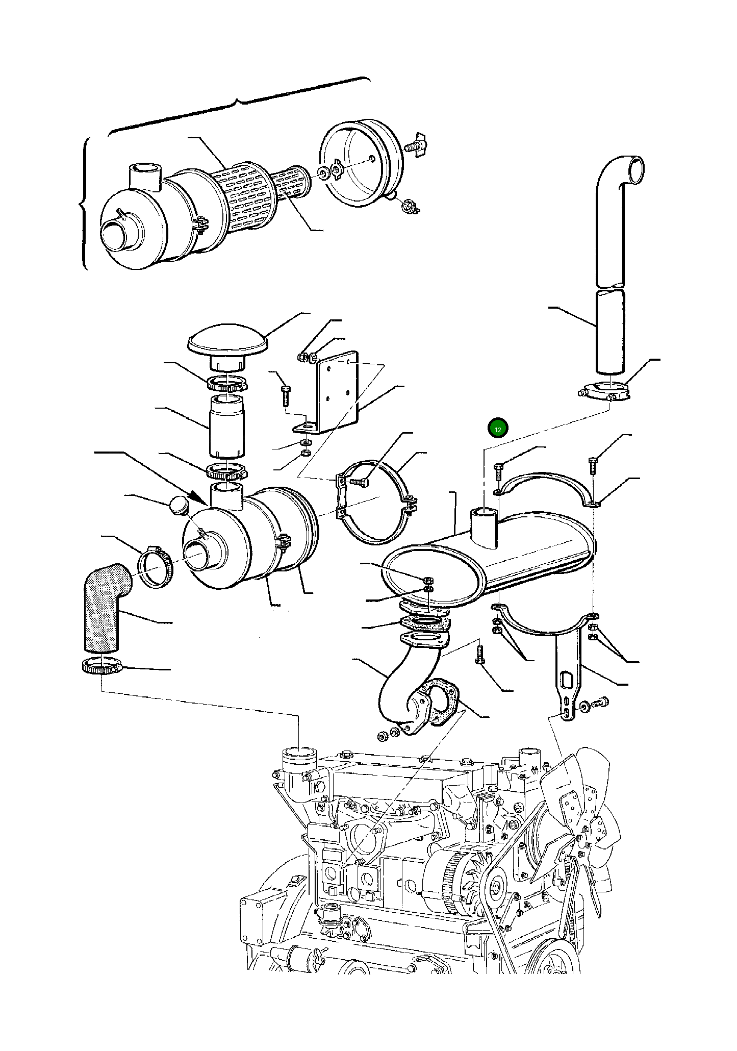 Опора фильтра 312207086 Komatsu