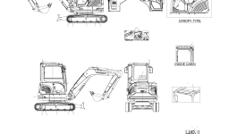 Наклейка 190-01059D5 Komatsu