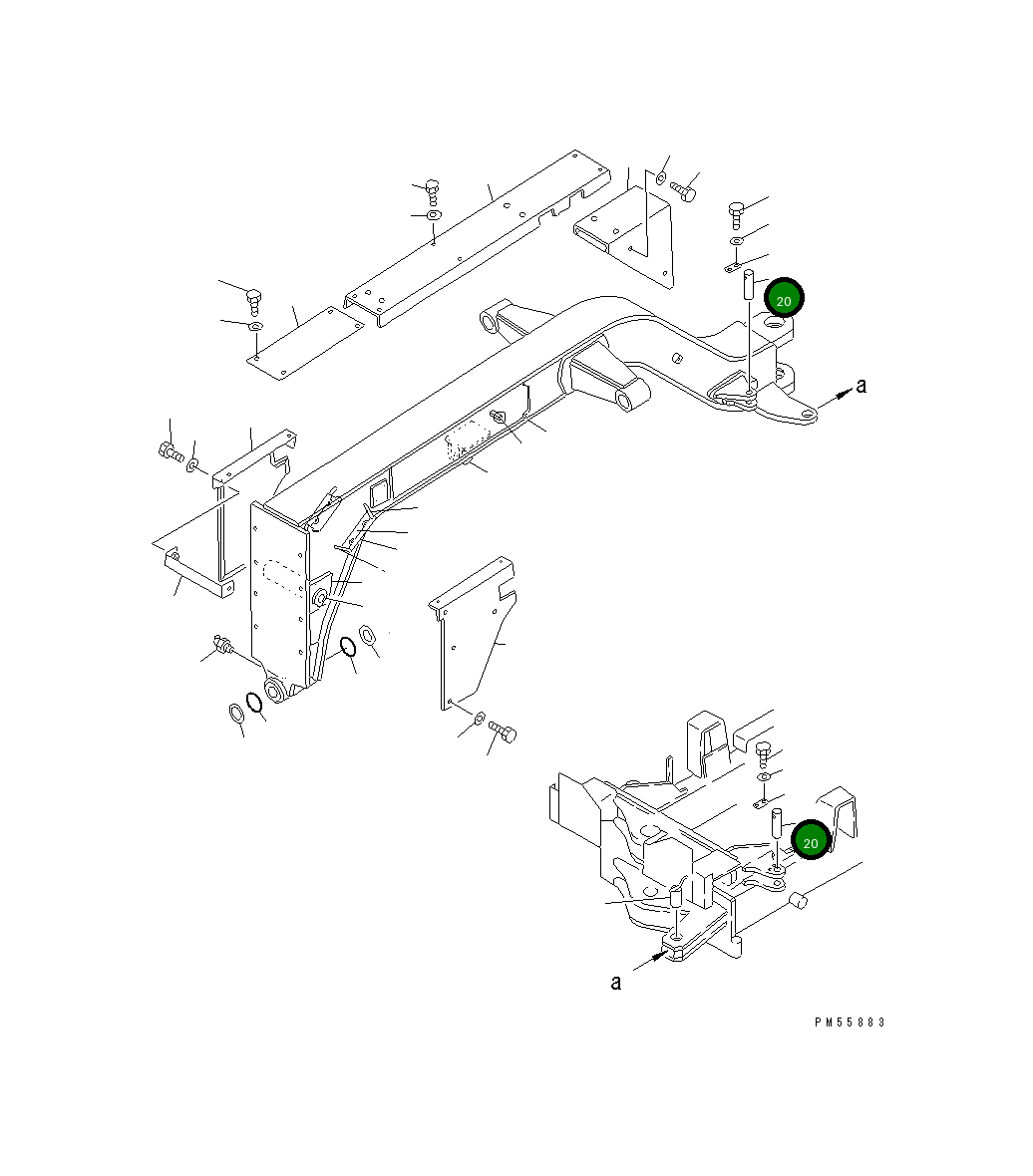 Палец 23D-46-11390 Komatsu