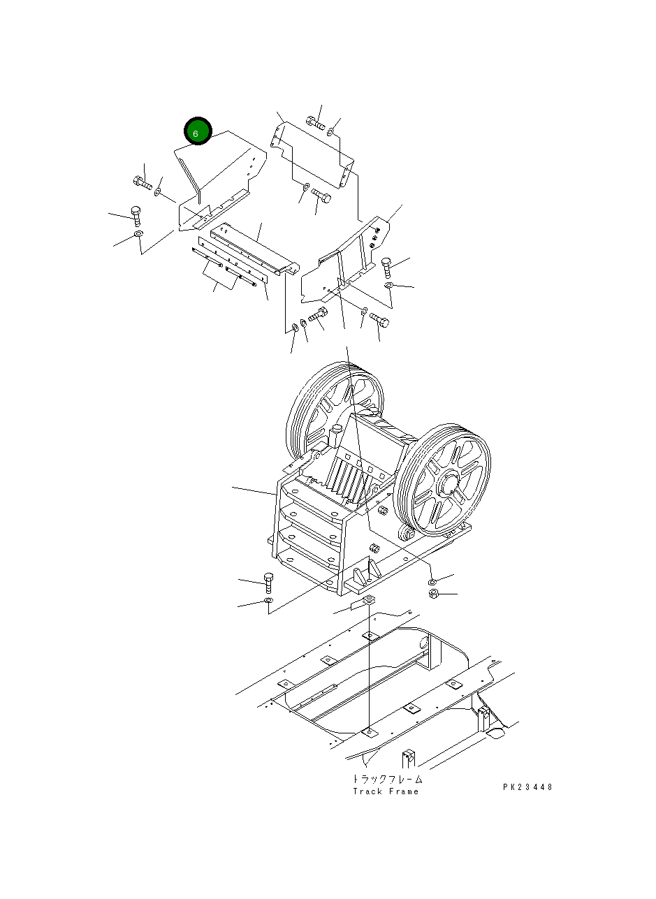 Кронштейн 8221-70-1370 Komatsu