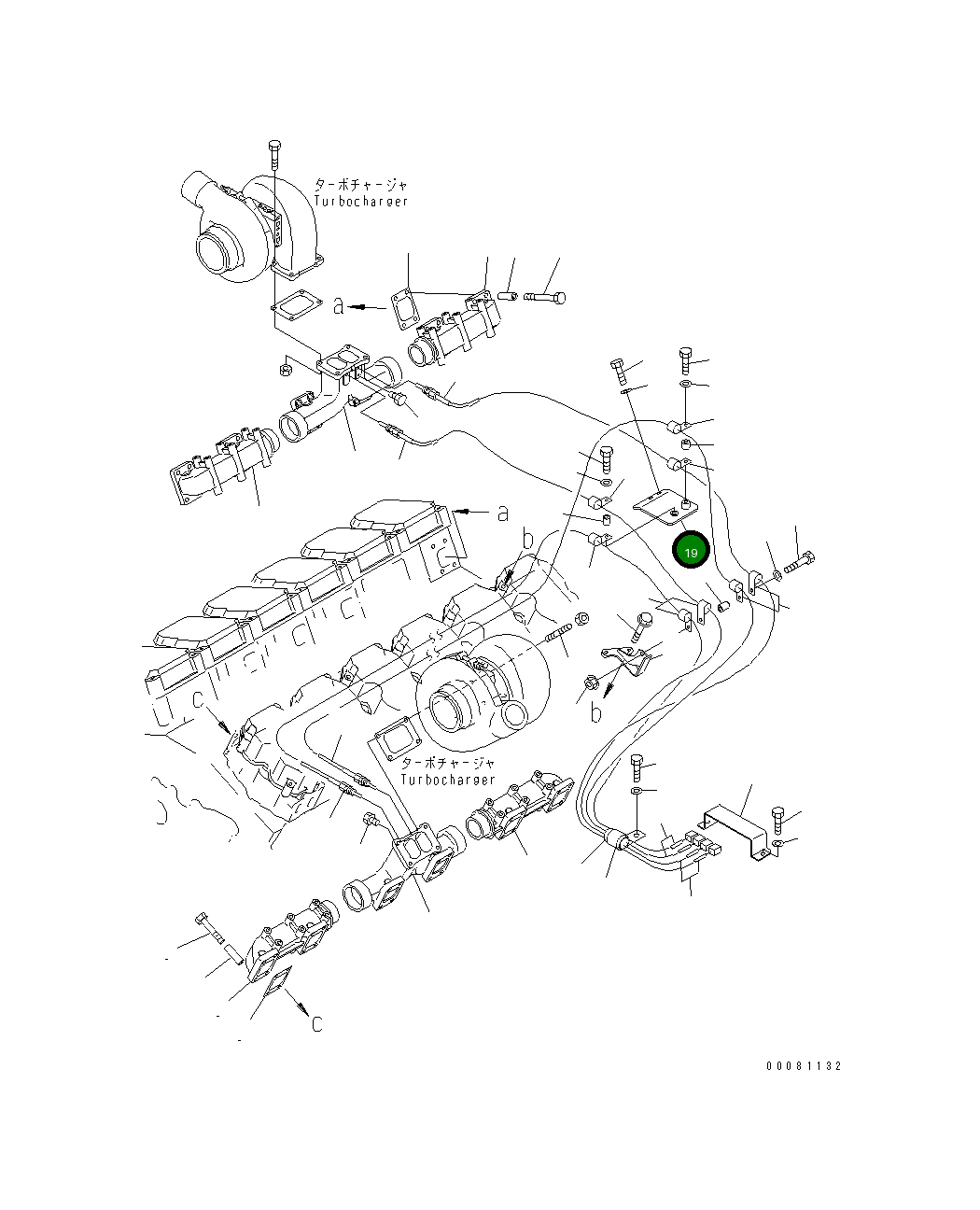 Кронштейн 6219-11-5910 Komatsu