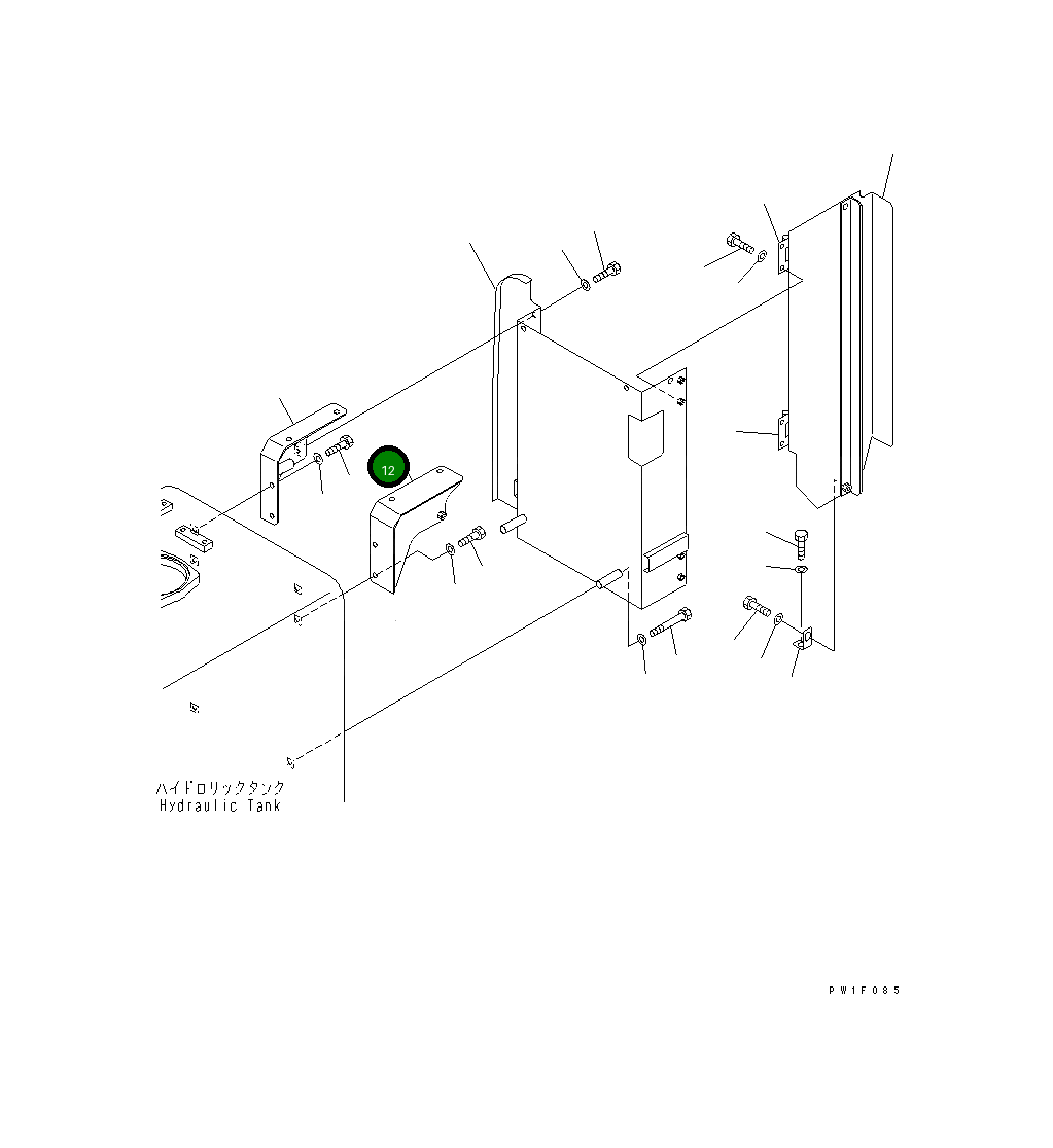 Кронштейн 8296-54-1271 Komatsu