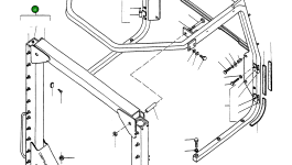 Основание рамы 2963081M91 Komatsu