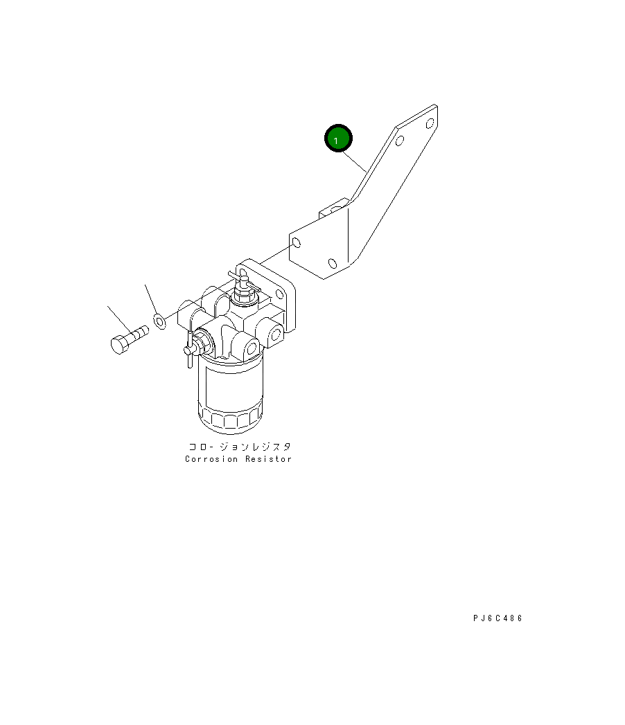 Кронштейн 6732-61-8230 Komatsu