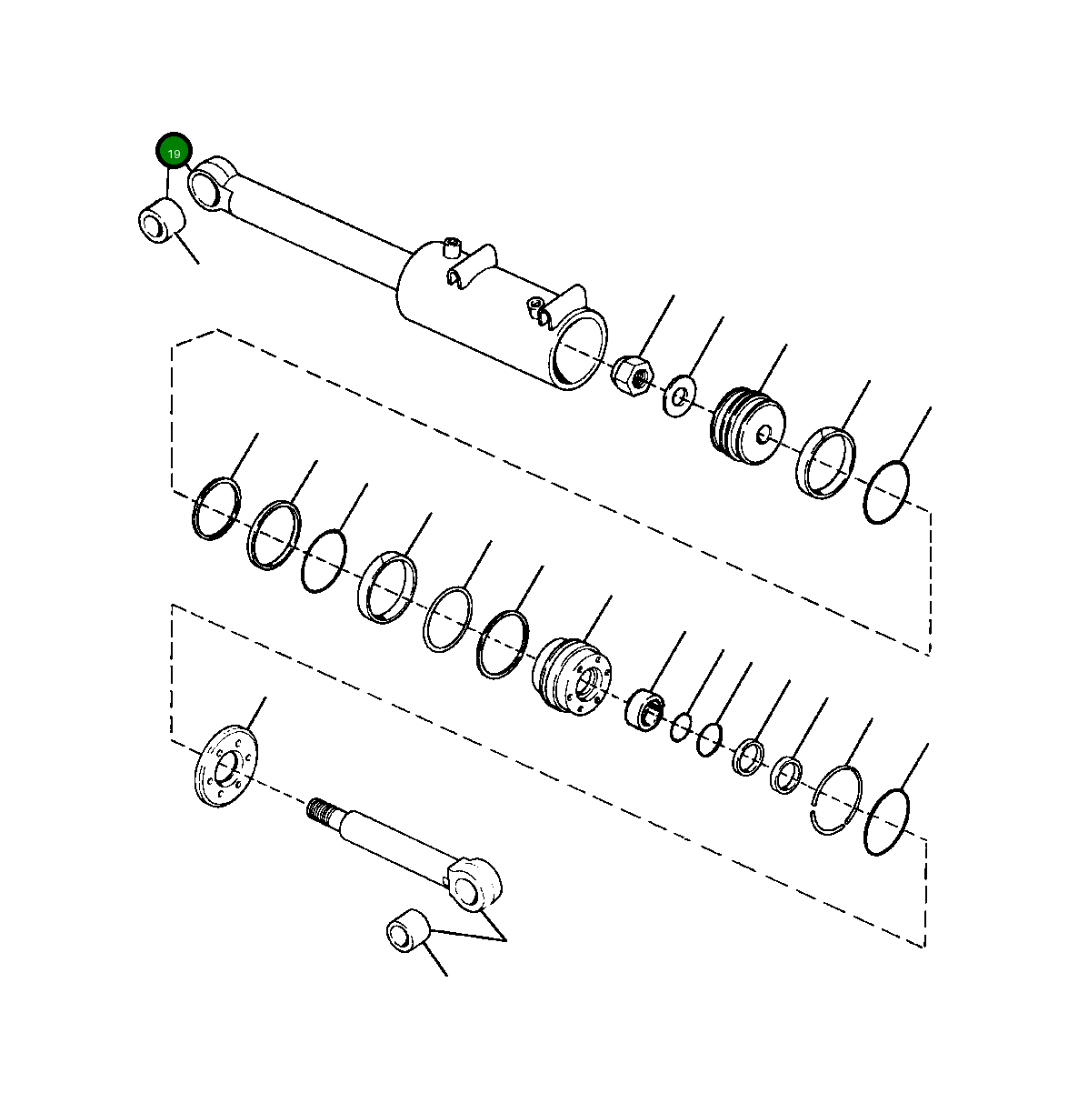 Корпус цилиндра, в сборе 742 529 C2 Komatsu