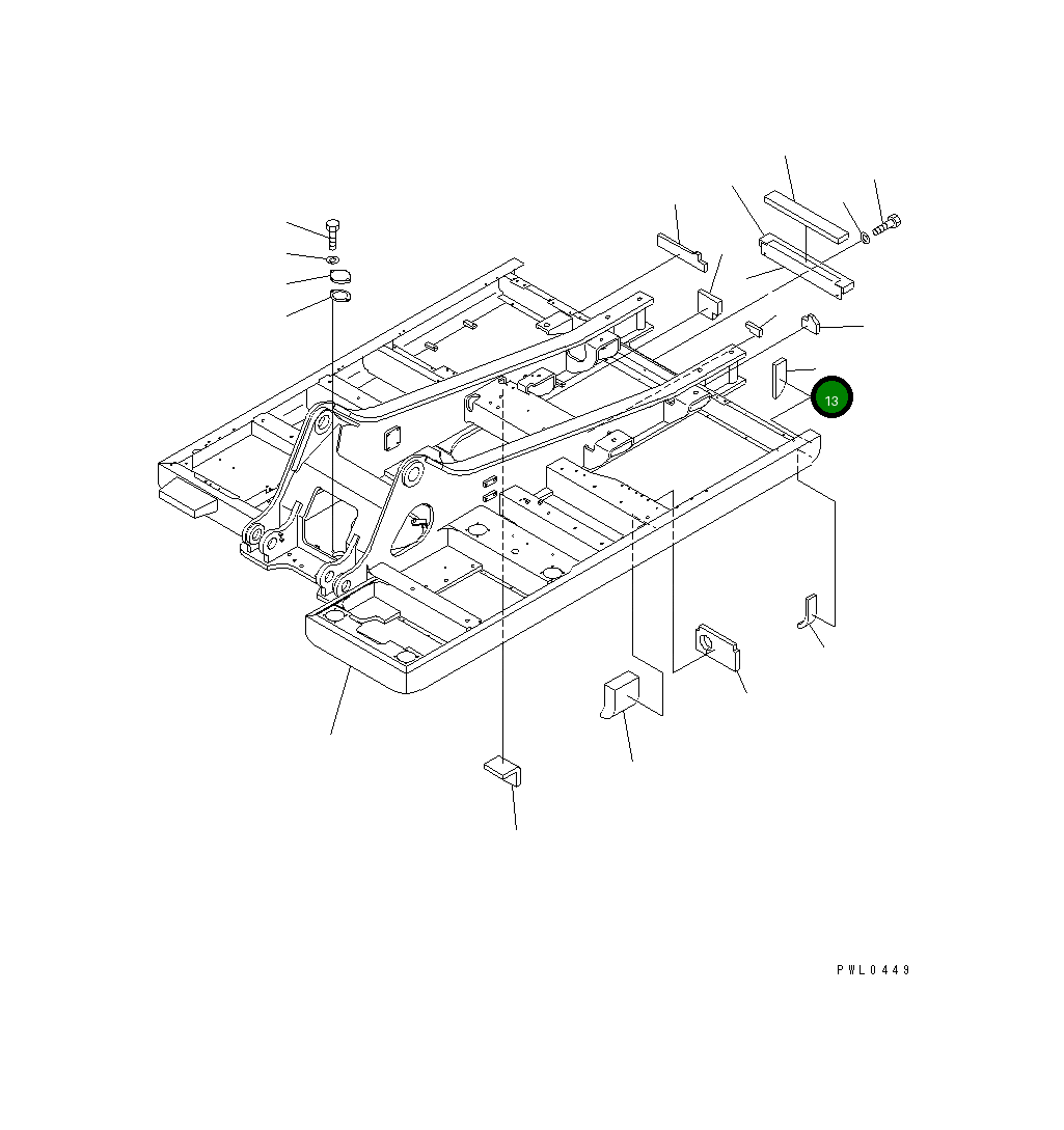 Лист 208-46-K2140 Komatsu