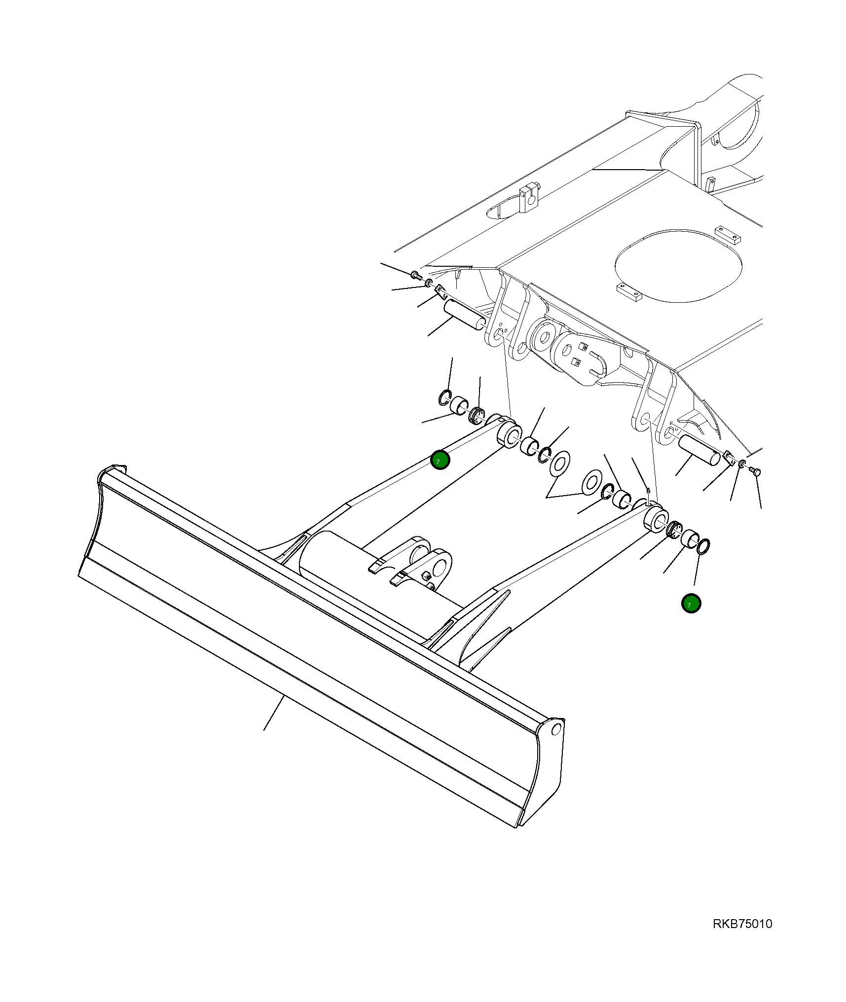 Палец 22E-71-21120 Komatsu