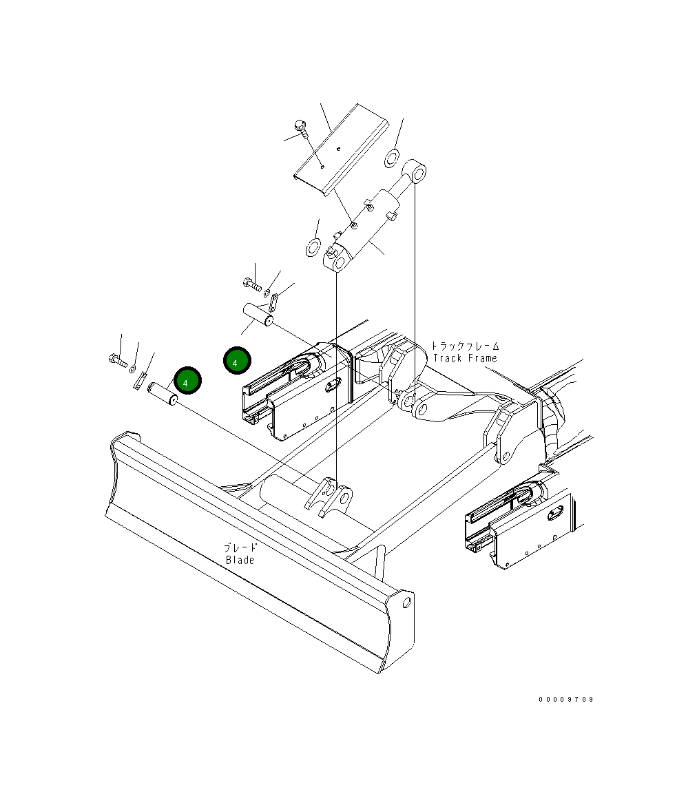 Палец 22L-71-21130 Komatsu