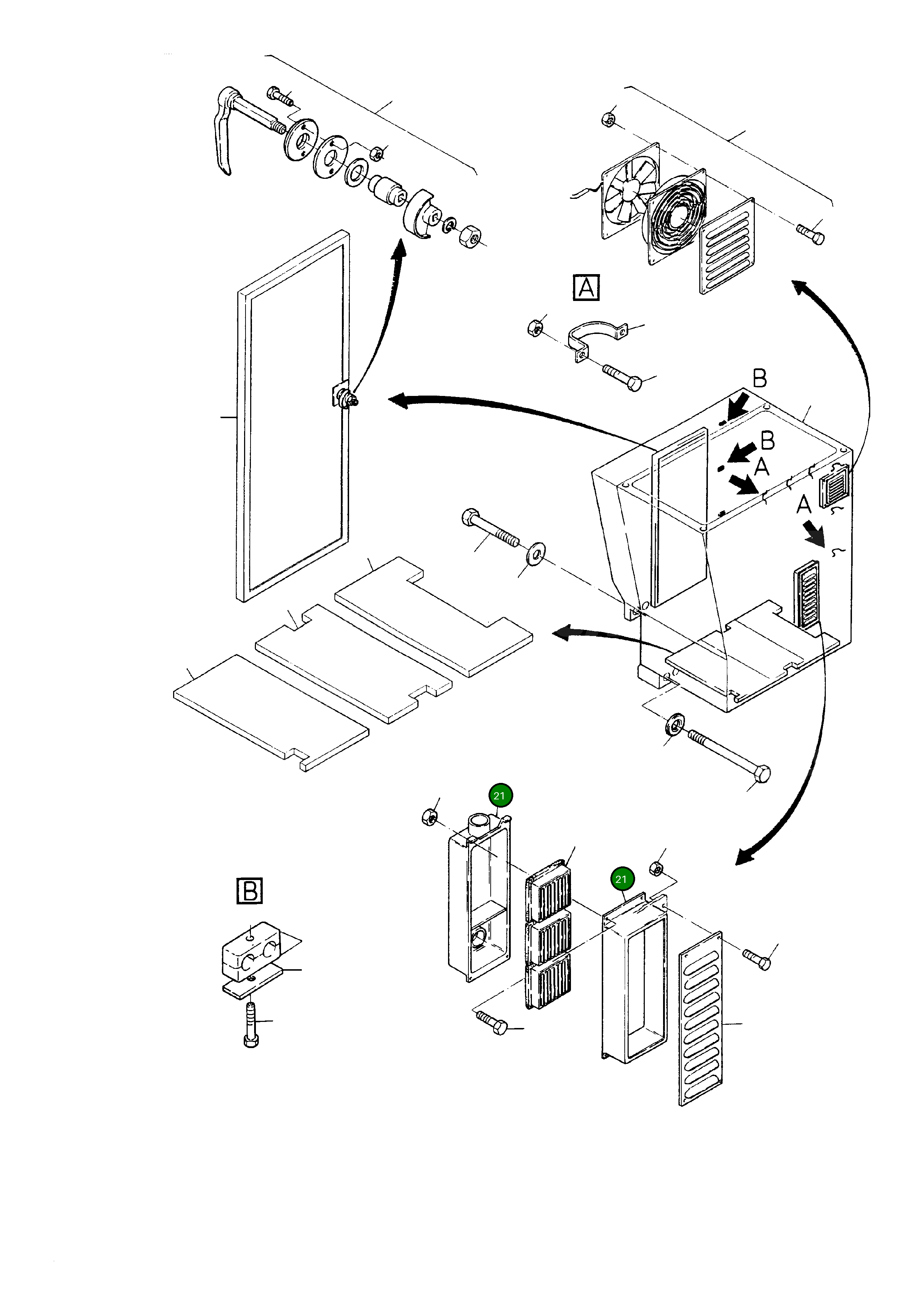 Короб фильтра 598 230 40 Komatsu