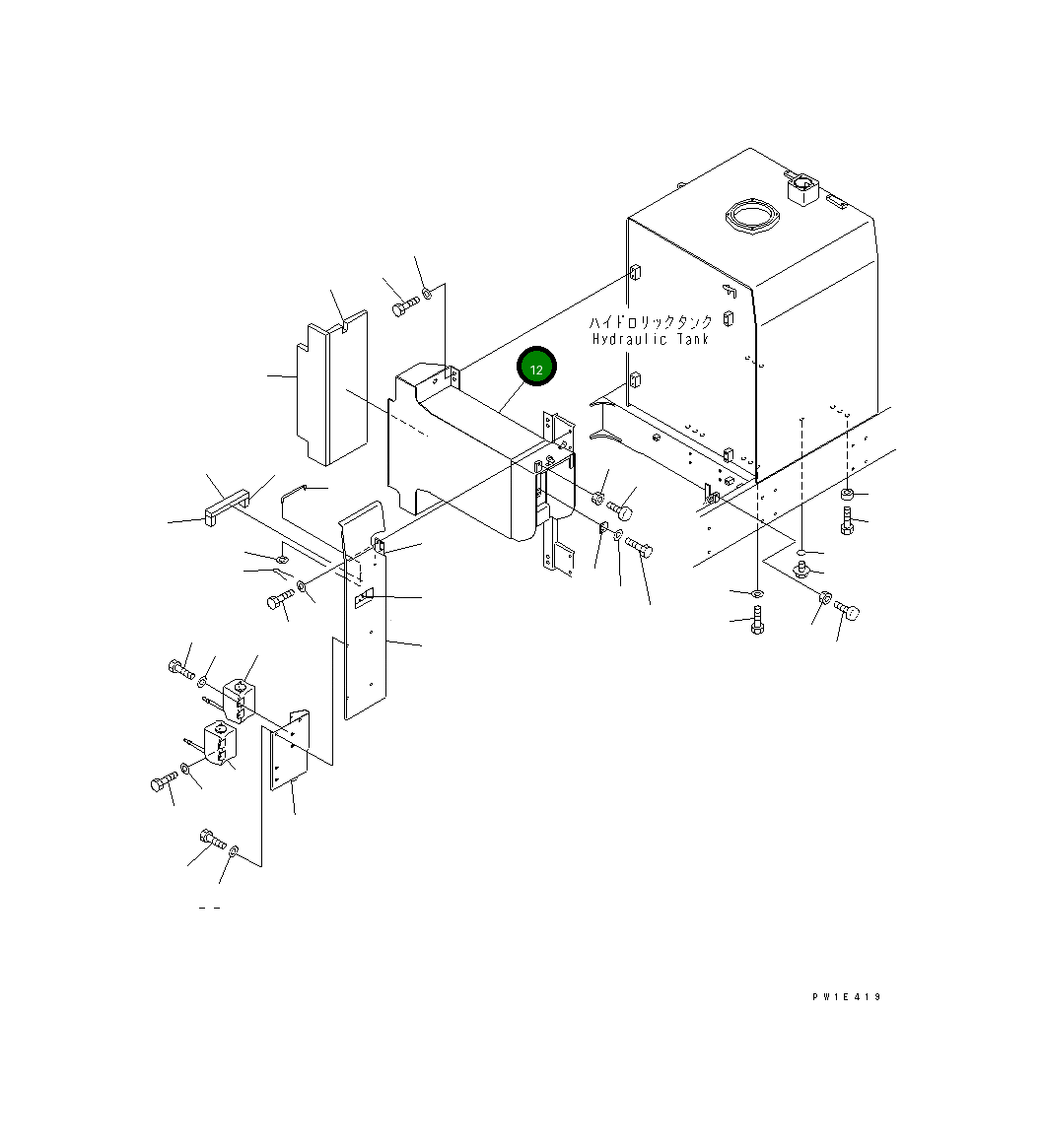 Корпус 21N-54-39111 Komatsu