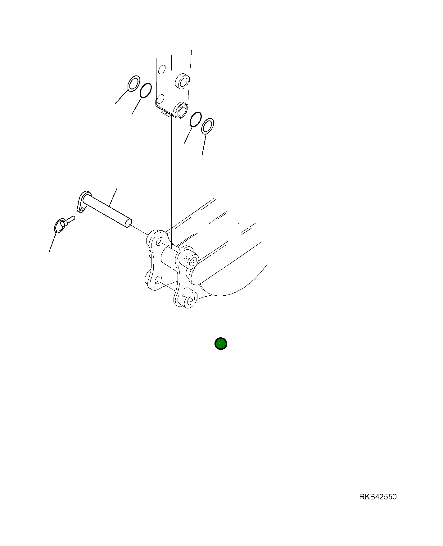 Палец 22L-09-R2730 Komatsu