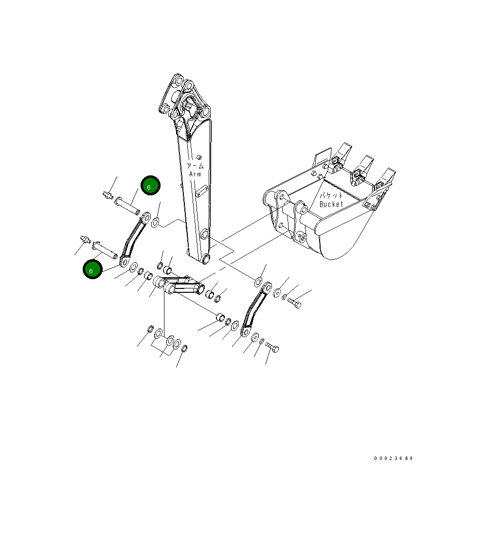 Палец 22K-70-21621 Komatsu