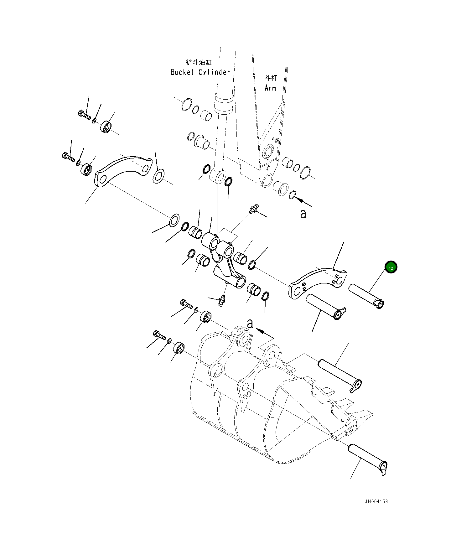 Палец 21M-70-11171 Komatsu