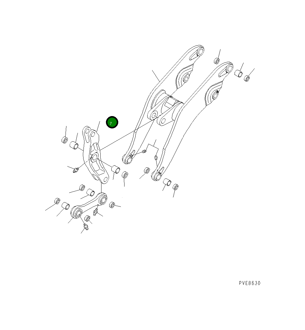 Коромысло в сборе 427-70-00071 Komatsu