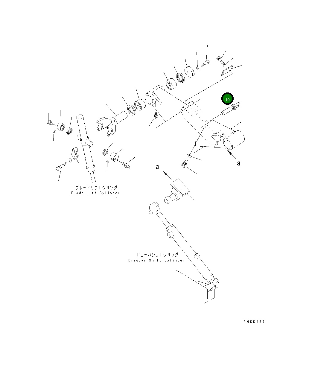 Палец 23D-70-14160 Komatsu