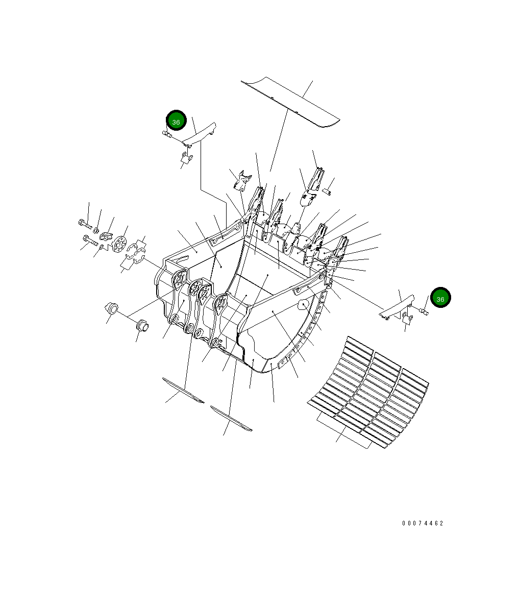 Палец 21T-70-34230 Komatsu
