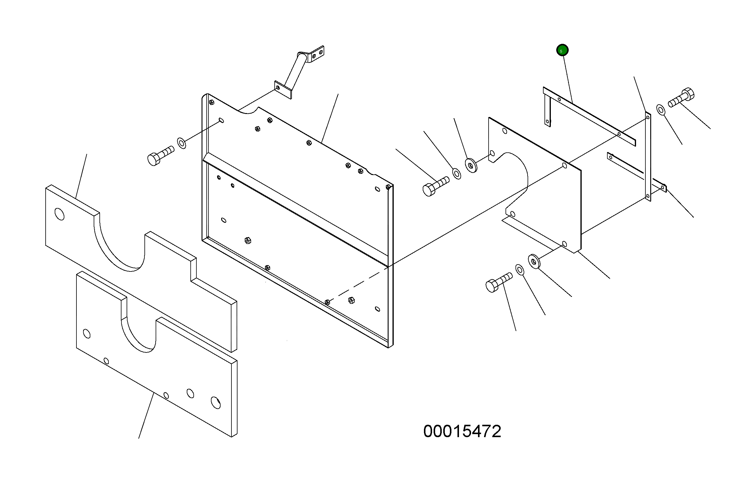 Кронштейн 418-03-31631 Komatsu