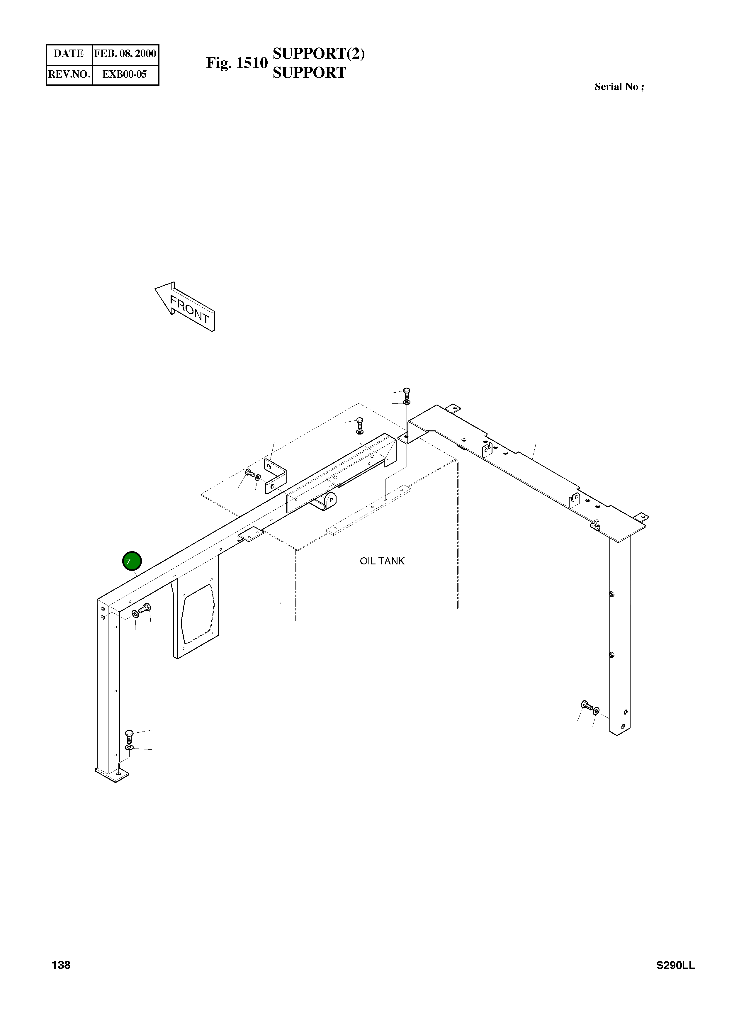 Опора 2197-1453G Komatsu