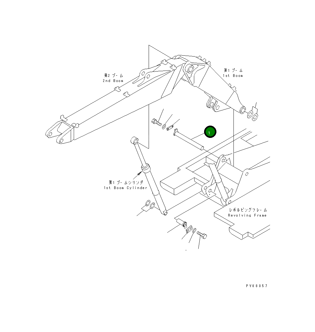 Палец 20E-70-K1871 Komatsu