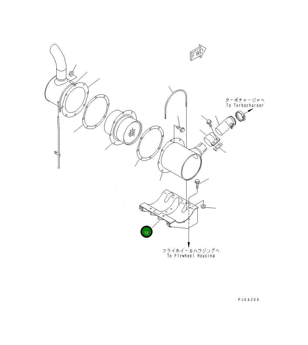 Кронштейн 6732-11-5650 Komatsu