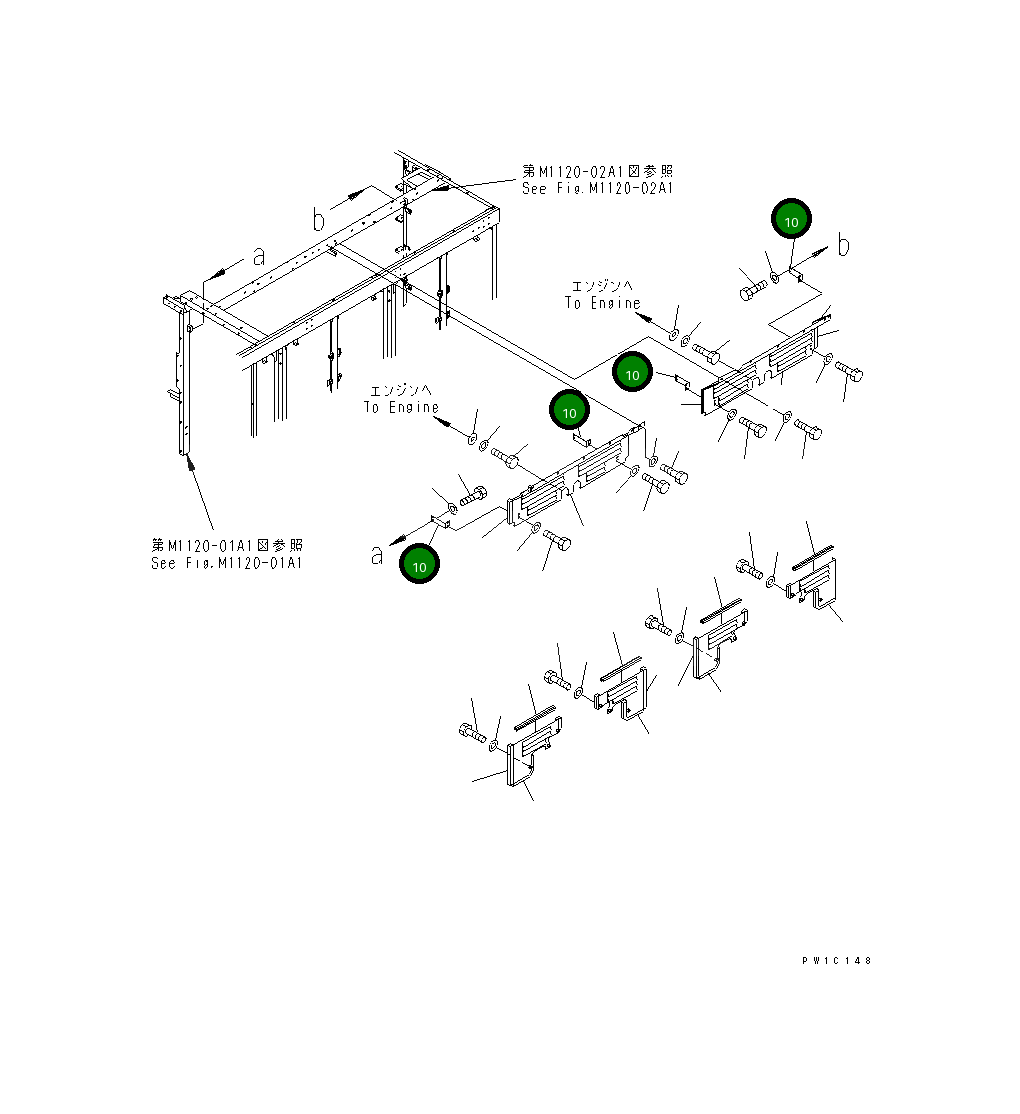 Кронштейн 21T-54-64120 Komatsu