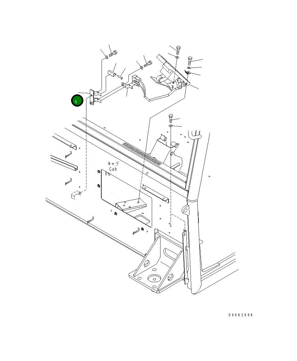 Кронштейн 56B-06-26371 Komatsu