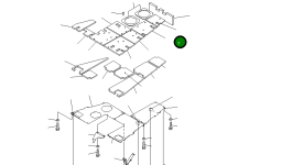 Лист 198-54-77660 Komatsu
