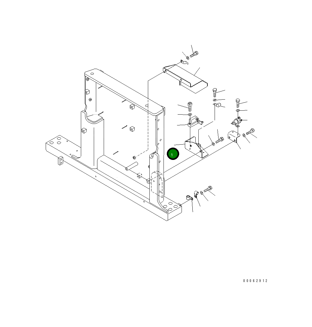 Кронштейн 17M-06-43340 Komatsu