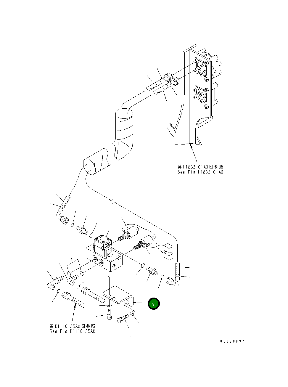 Кронштейн 21M-62-14290 Komatsu