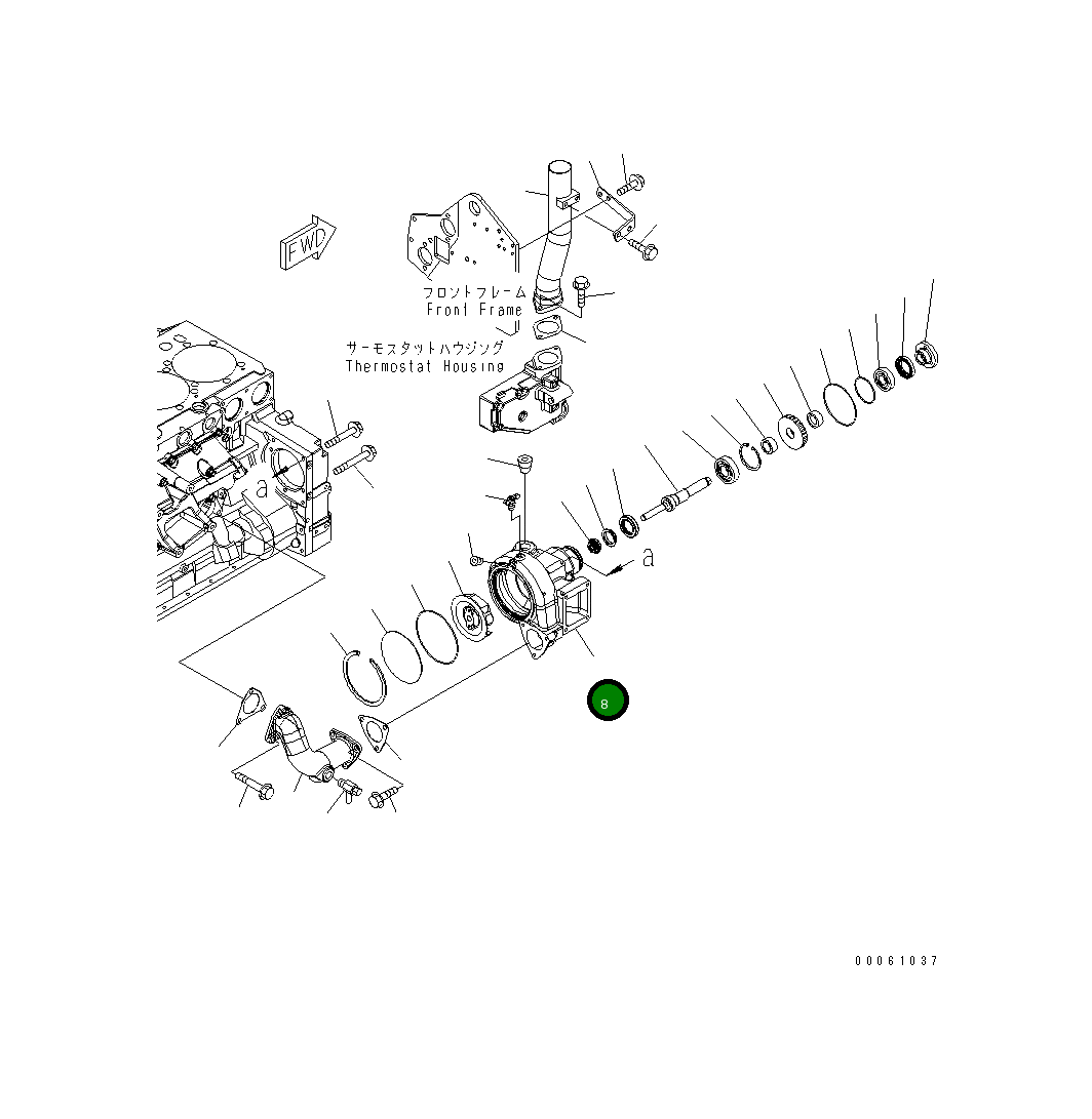Корпус 6261-61-1120 Komatsu