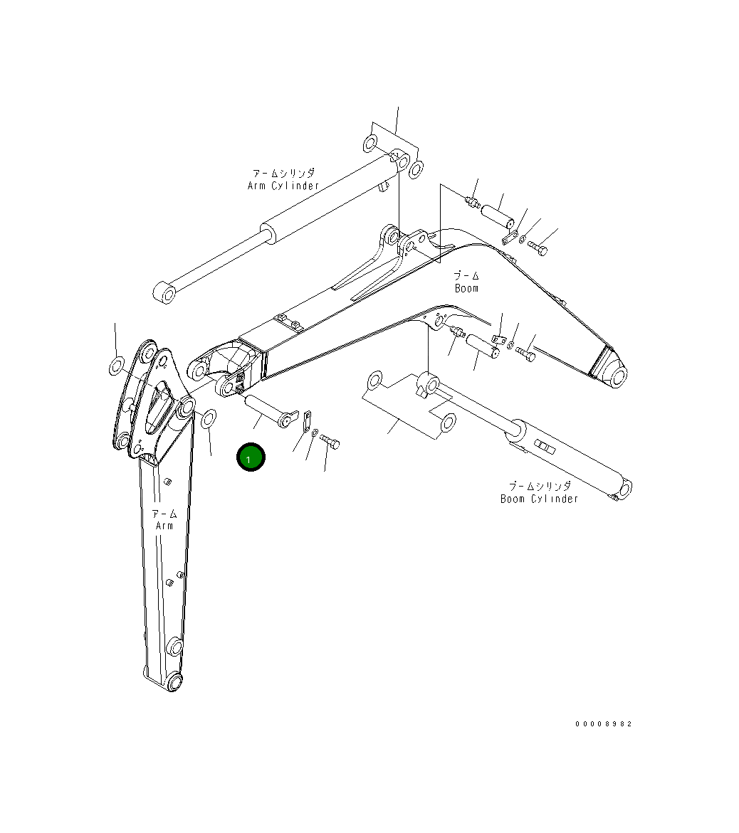 Палец 22L-70-21171 Komatsu