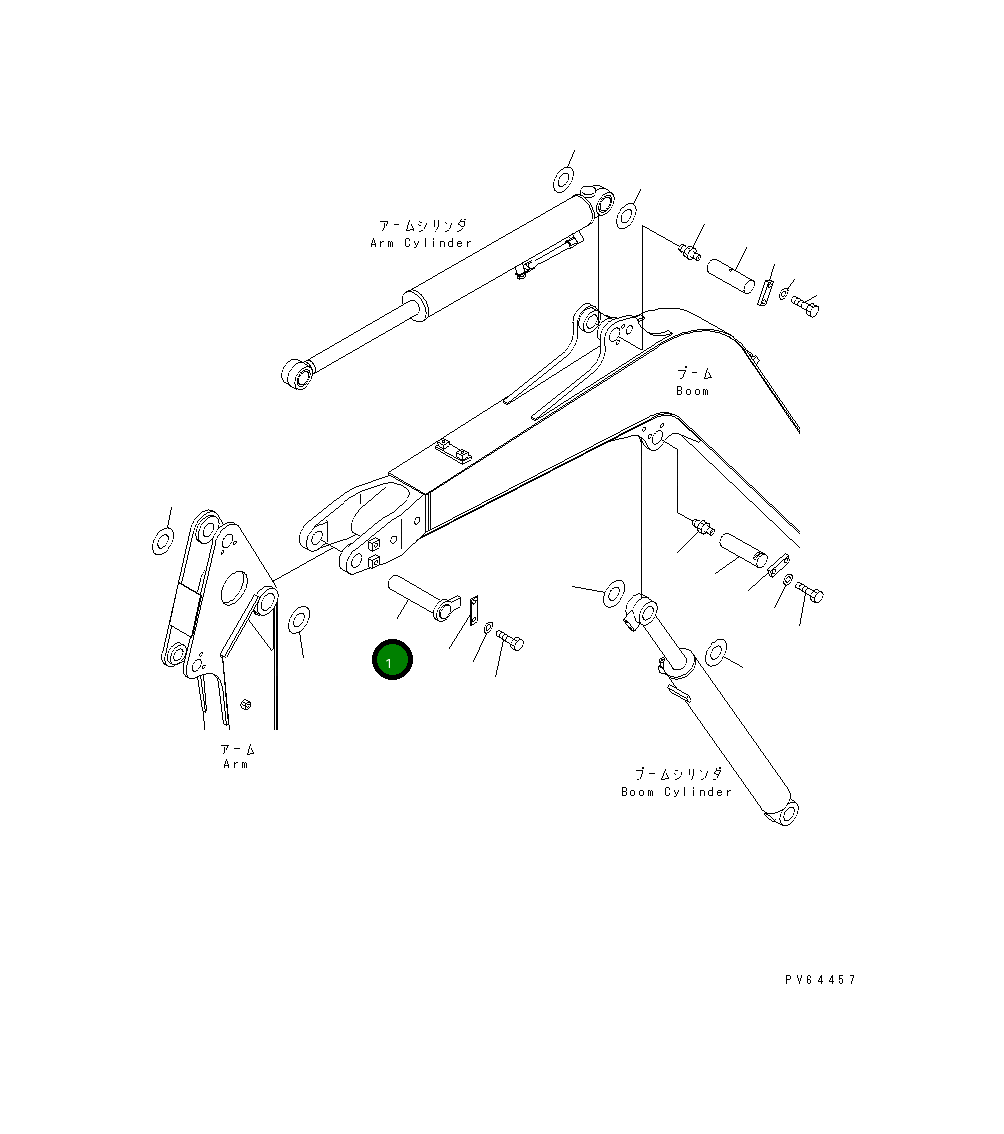 Палец 22L-70-11140 Komatsu