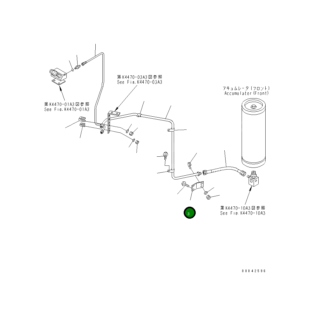Кронштейн 426-43-27830 Komatsu
