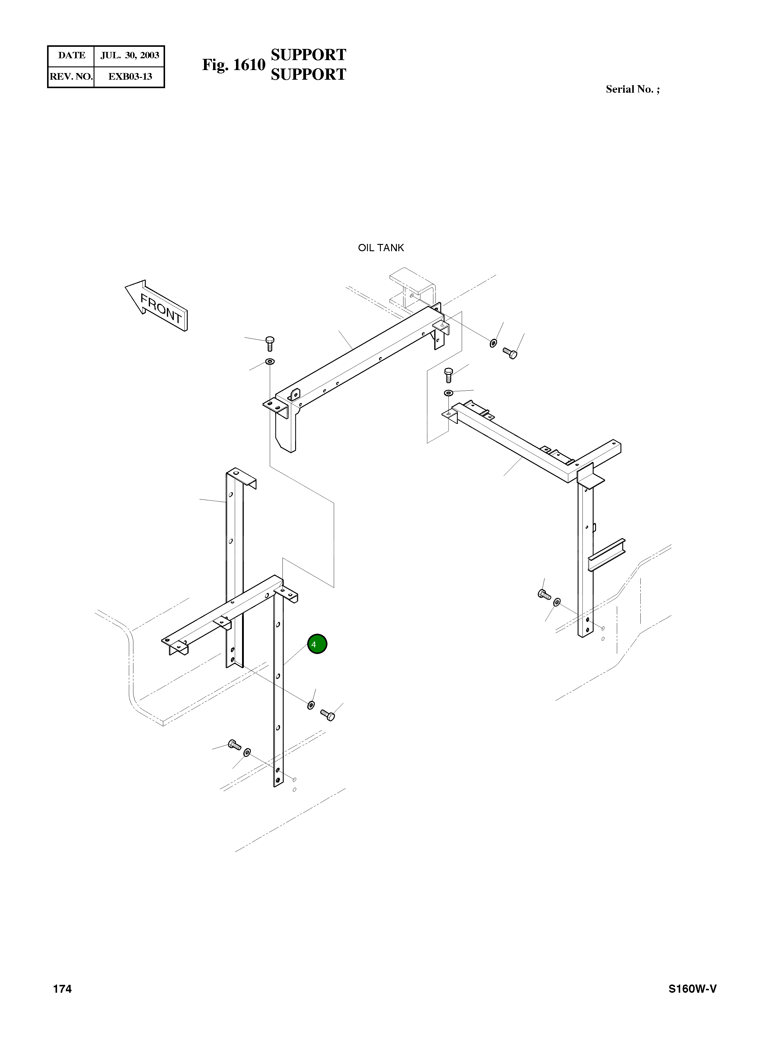 Опора 2197-2141A Komatsu
