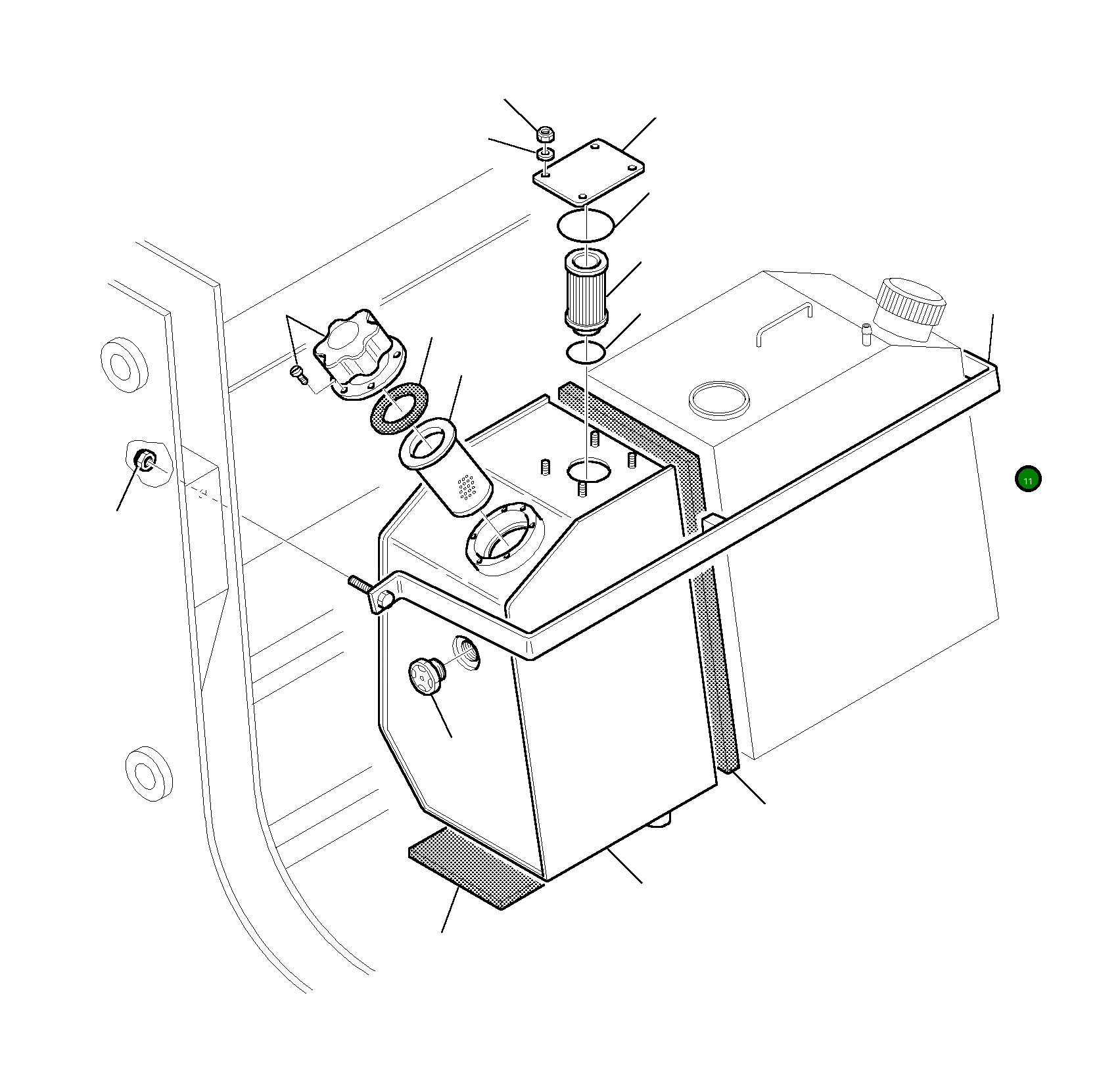 Опора 332213052 Komatsu