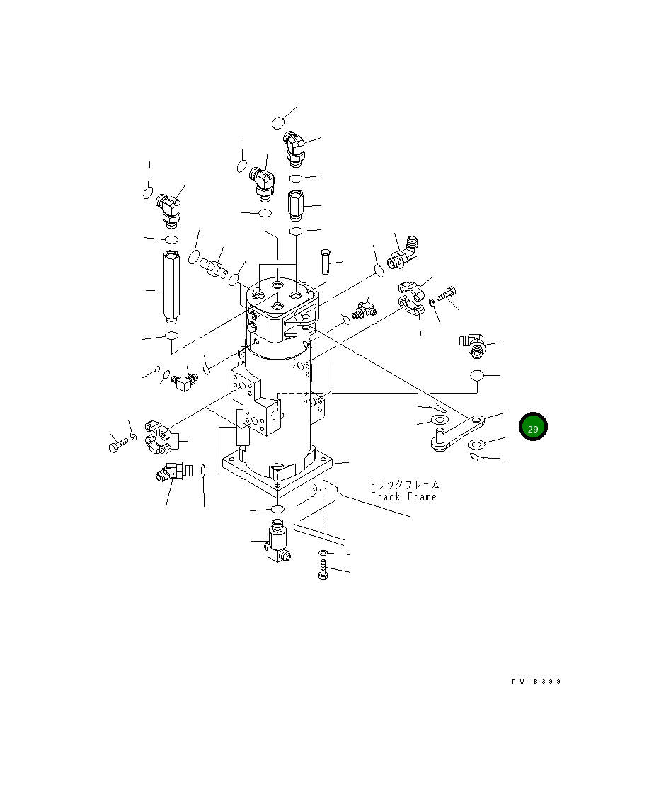 Кронштейн 22U-62-23590 Komatsu