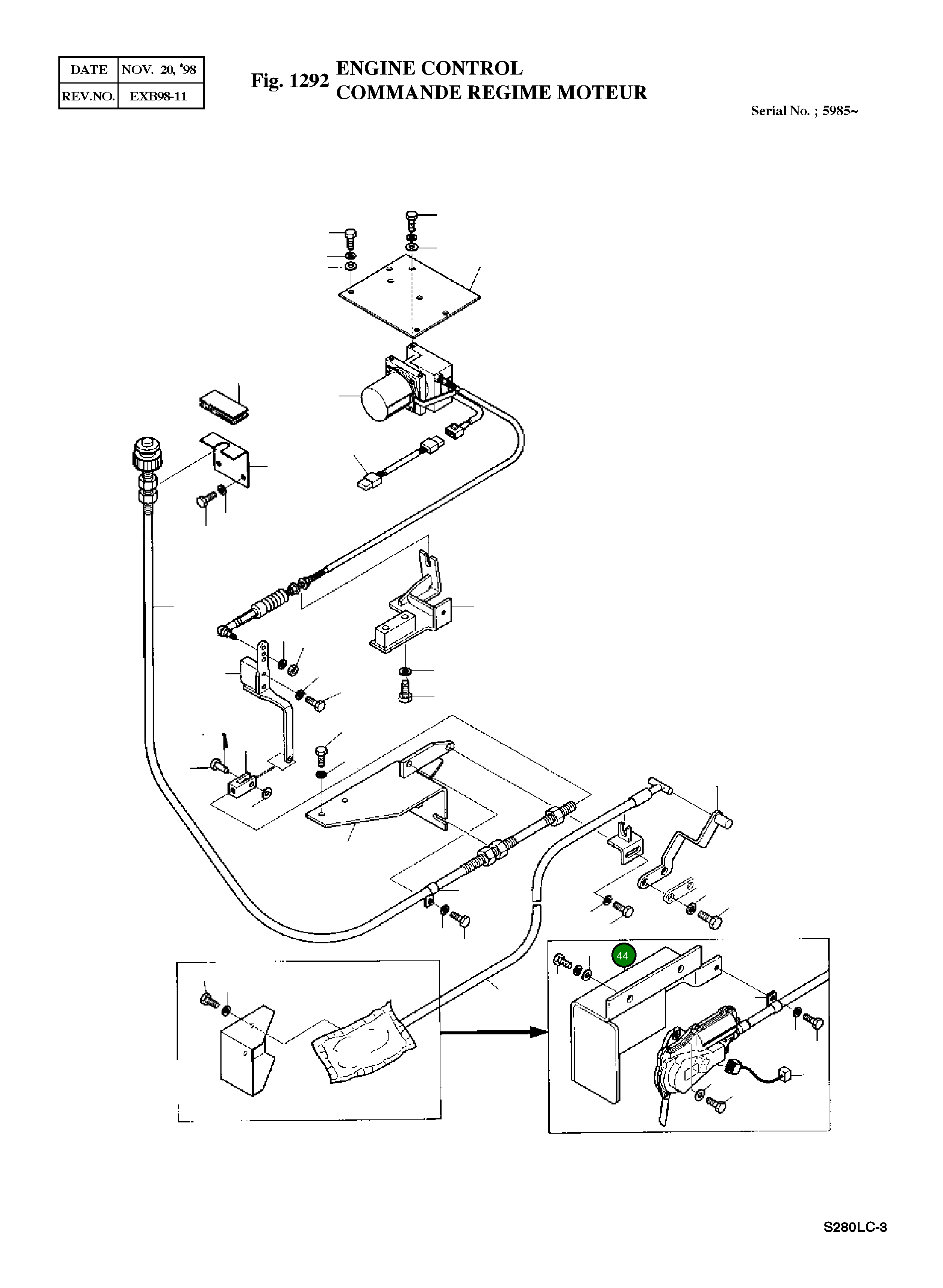 Кронштейн 2197-1833 Komatsu