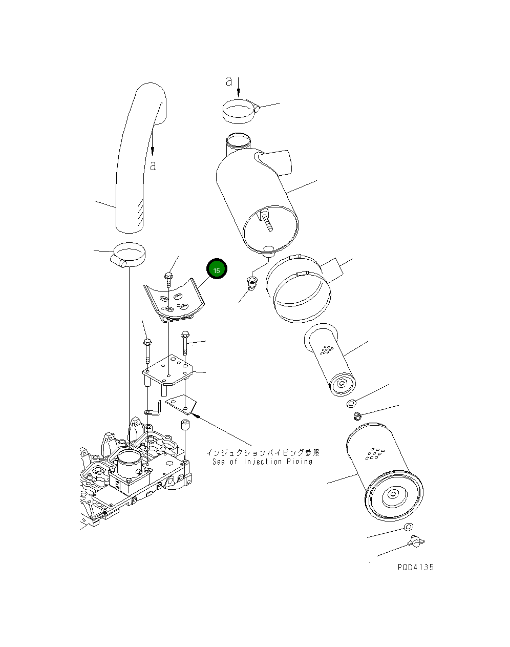 Кронштейн 6731-11-9140 Komatsu