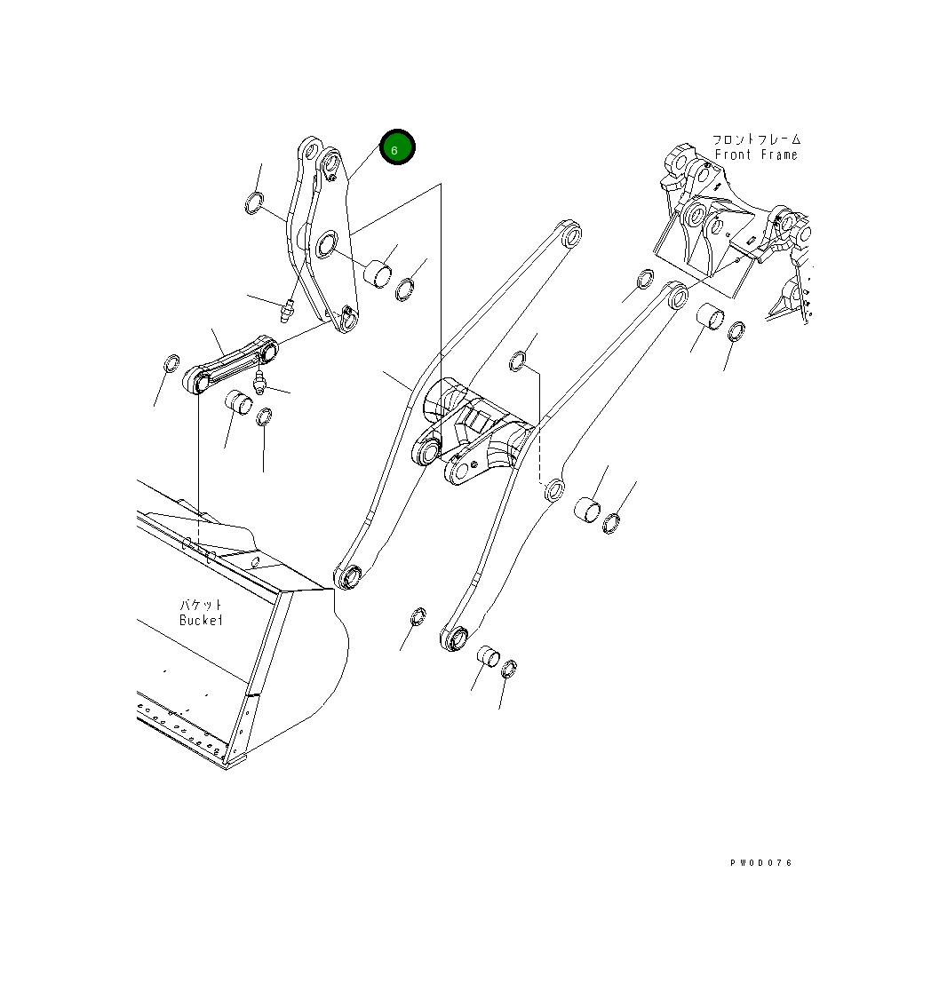 Коромысло в сборе 421-70-A1500 Komatsu