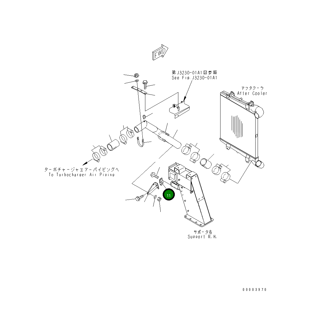 Кронштейн 569-02-82390 Komatsu